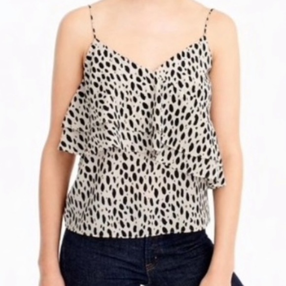 J. Crew Tops - *NWT* J. Crew Leopard Cami Silk Tank Top